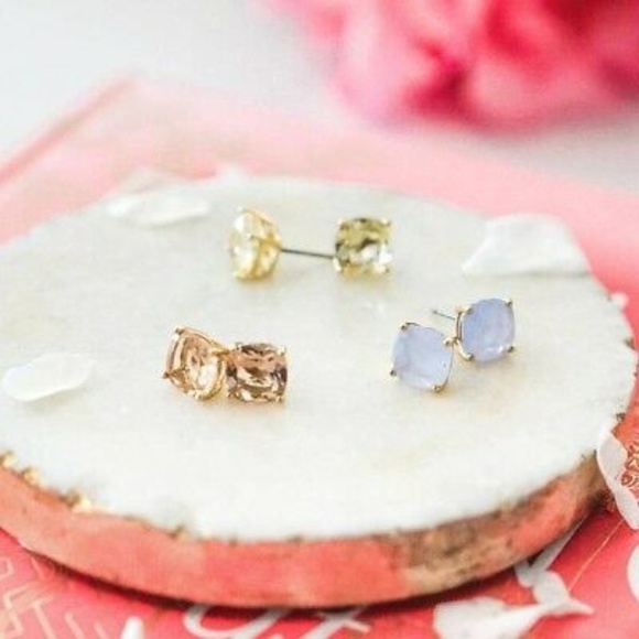 :: Stella & Dot Luxe Studs - Yellow - Picture 4 of 6